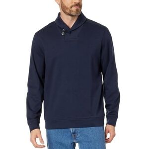 Tommy Bahama Martinique Shawl Neck Sweatshirt Pullover Wool Blend Heather Mens L